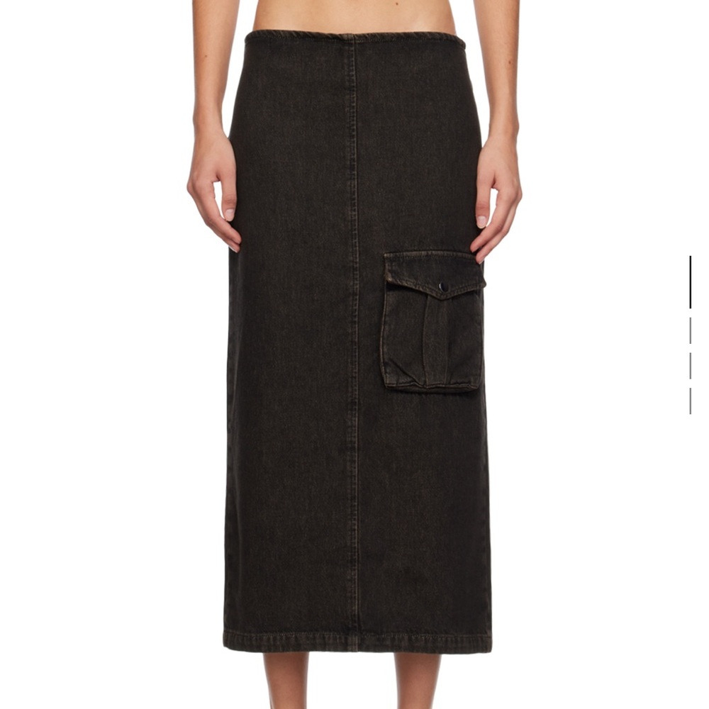 Miaou Black Freya Denim Skirt